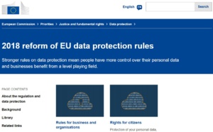 RGPD : la commission européenne lance un outil en ligne pour les PME