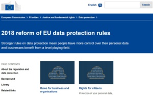 RGPD : la commission européenne lance un outil en ligne pour les PME