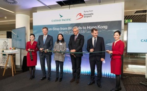 Cathay Pacific inaugure sa ligne Bruxelles - Hong Kong