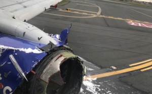 USA : un moteur d'avion explose en plein vol (photos)