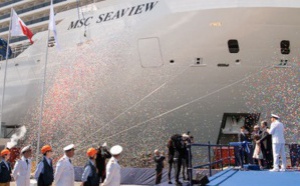 Le MSC Seaview baptisé à Gênes