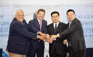 Air France - KLM, China Southern Airlines et Xiamen Airlines deviennent une coentreprise