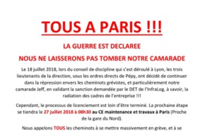 SNCF : vers une nouvelle grève des cheminots vendredi 27 juillet 2018 ?