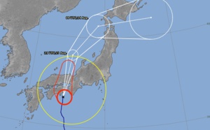 Le Japon attend le typhon cimaron
