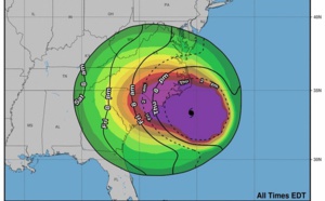 USA : l'ouragan Florence a été rétrogradé, mais reste dangereux