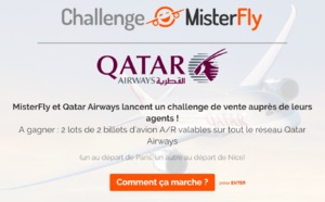 Misterfly et Qatar Airways font gagner des billets d'avion Misterfly et Qatar Airways font gagner des billets d'avion