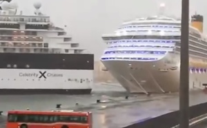 Collision entre navires de croisière : pas de dommage important pour le Costa Magica (Vidéo)
