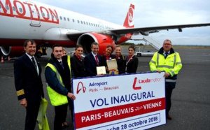 Aéroport de Beauvais : Laudamotion inaugure son vol vers Vienne