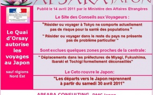 APSARA CONSULTING: LES VOYAGES AU JAPON DE NOUVEAU AUTORISES !