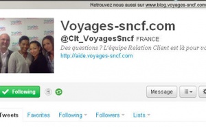 Voyages-sncf.com : le service relation clients sur Twitter