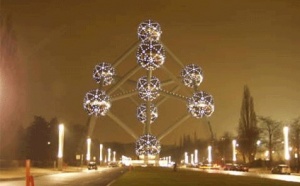 Pas vraiment ''explosive'' l'inauguration de l’Atomium...