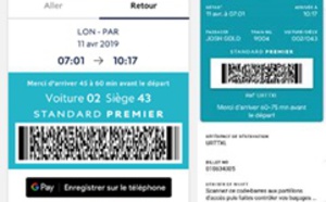 Eurostar : achat et ajout du e-billet sur Google Pay