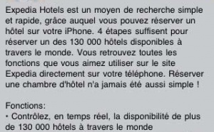 Réservation hôtelière : Expedia lance son application mobile