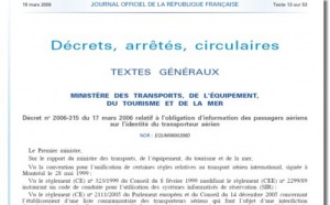 Information du passager aérien : le décret publié au JO