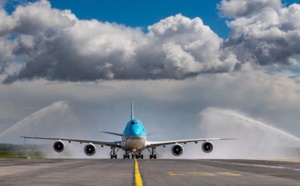 Le Boeing 747-8i de Korean Air se pose à Paris CDG