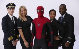 Spider-Man monte à bord des avions United Airlines