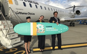 Lufthansa : l'aéroport de Biarritz fête l'arrivée du vol depuis Munich