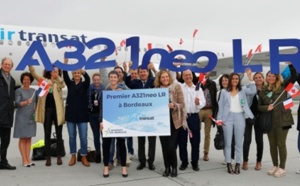 Air Transat : l'A321neoLR se pose à Bordeaux