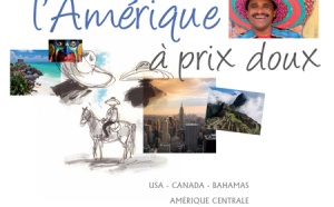 Visiteurs met les pieds en Amérique