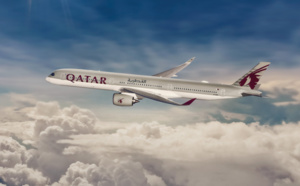 L’A350-1000 de Qatar Airways arrive à Paris