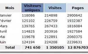 1er semestre : près de 13 millions de pages vues pour TourMaG.com