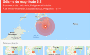 Philippines : Mindanao frappée ce dimanche par un séisme de magnitude 6,8