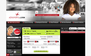 Aéroports de Lyon : une nouvelle page d'accueil pour le site web