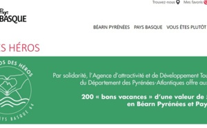 Repos des Héros : l'ADT Béarn-Pays basque offre 200 "bons vacances" aux soignants ! Repos des Héros : l'ADT Béarn-Pays basque offre 200 "bons vacances" aux soignants !