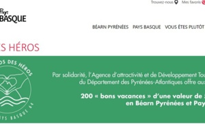 Repos des Héros : l'ADT Béarn-Pays basque offre 200 "bons vacances" aux soignants !