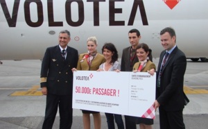 Volotea fête sa 50 000e passagère