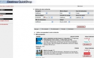 Sabre lance son nouveau portail loisirs Destinea Quickshop