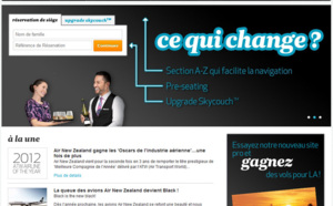 Air New Zealand : nouvelle version du site B2B