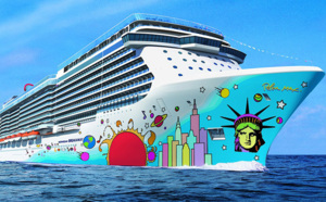 NCL : le Norwegian Breakaway prend des couleurs avant sa mise en service