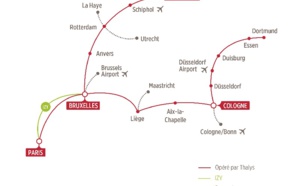 Thalys renforce son programme à 60% de la capacité habituelle dès le 30 août 2020 Thalys renforce son programme à 60% de la capacité habituelle dès le 30 août 2020