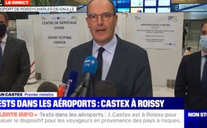 Aéroport : Jean Castex annonce des tests obligatoires pour les voyageurs en provenance de 16 pays