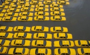 Ouragan Sandy : à New York, les taxis peuvent prendre plusieurs clients en même temps