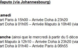 Mozambique : Qatar Airways assure 3 roations par semaine vers Maputo
