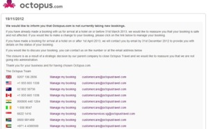 Octopus Travel : clap de fin pour la plateforme de réservations hôtelières
