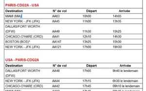 American Airlines adapte ses horaires aux passagers affaires pour l’Été 2013