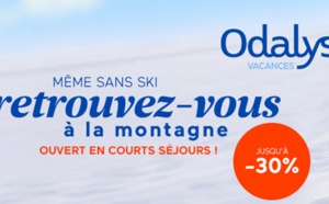 Odalys ouvre 25 résidences à la montagne et 50 chalets, malgré la fermeture des remontées