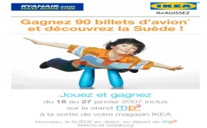 Aérien : Ryanair, IKEA et mp2 ''meublent'' en Suède...
