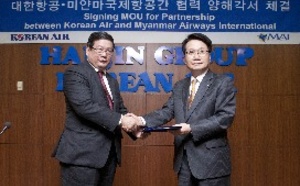 Korean Air et Myanmar Airways International signent un accord de code share