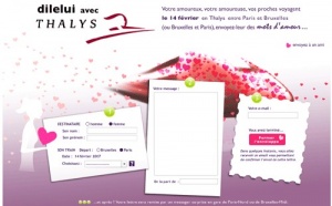 St Valentin : Thalys lance l'opération 'Dilelui'