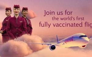 Qatar Airways : le 1er vol au monde avec 100% des passagers vaccinés