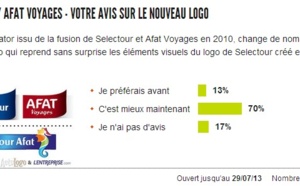 Selectour Afat : le nouveau logo jugé par les visiteurs de l'Entreprise/l'Express