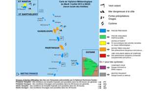 Tempête Chantal : la Guadeloupe et la Martinique en vigilance orange 