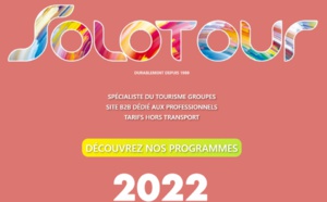 Solotour sort sa nouvelle brochure groupe 2022