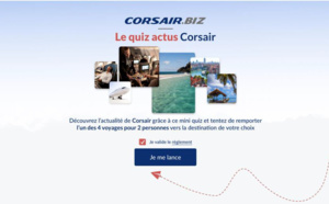 Corsair fait gagner 4 lots de 2 billets d’avion 