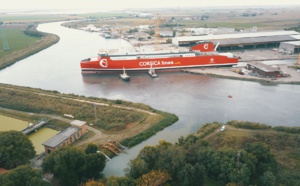 Mise à l'eau réussie pour le premier navire au GNL de Corsica Linea Mise à l'eau réussie pour le premier navire au GNL de Corsica Linea