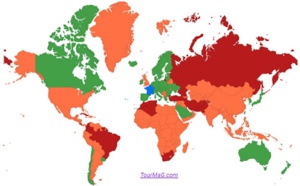 Indonésie, Namibie, Guyane : huit pays passent du rouge au orange